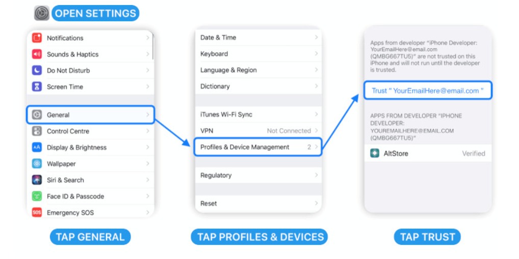 Trust Certificate screenshot